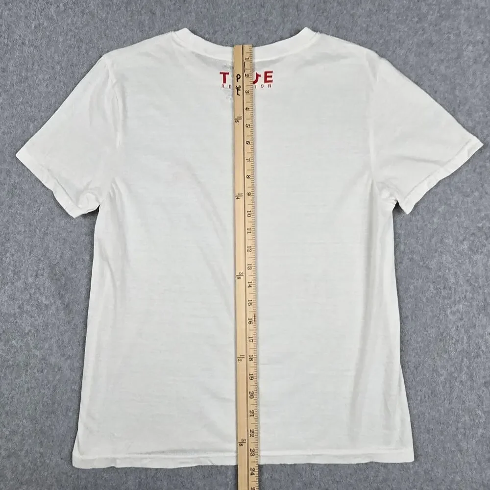 True Religion Medium White Short Sleeve Logo T Shirt
